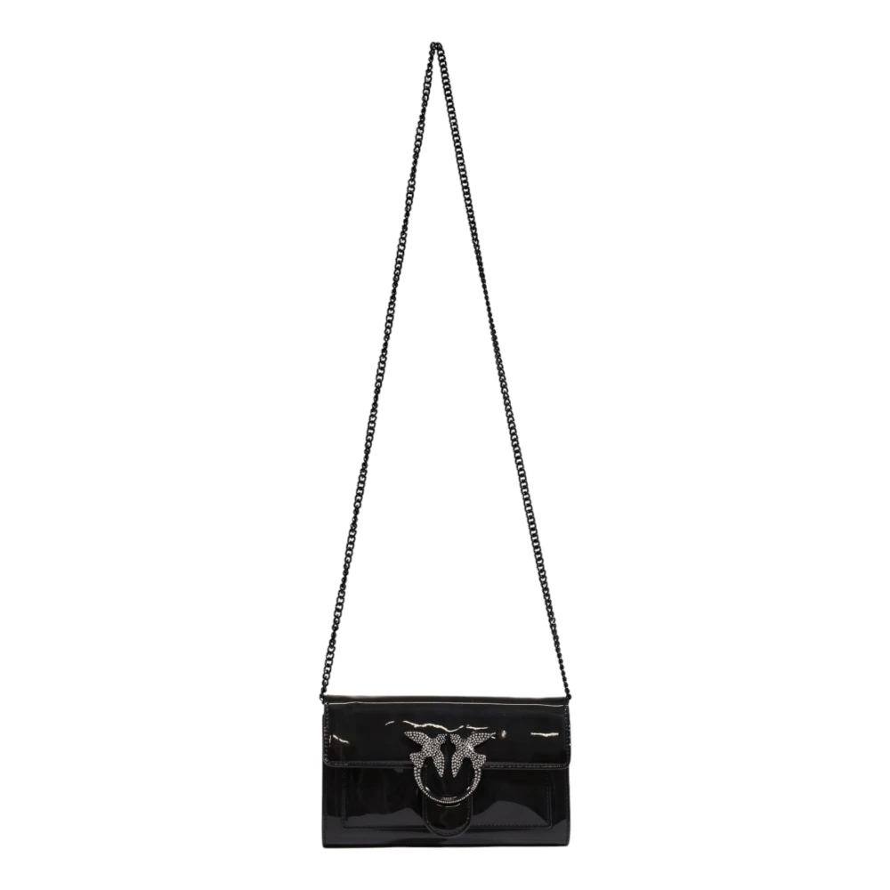 pinko Herfst Winter Damesportemonnee Black Dames