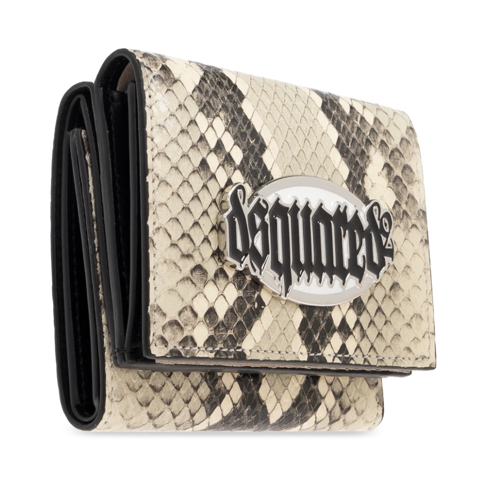 Dsquared2 Portemonnee met logo Beige Dames