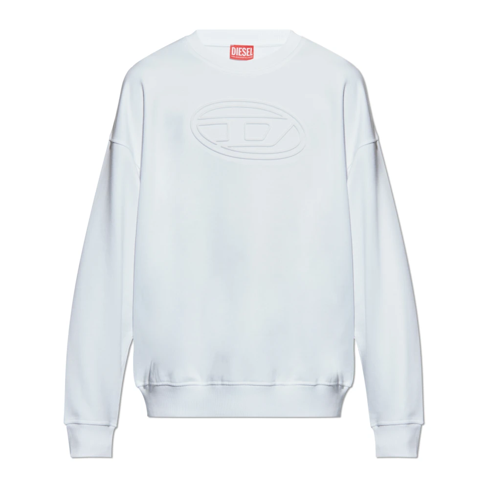 Diesel Sweatshirt S-Mart-Bigoval White Heren