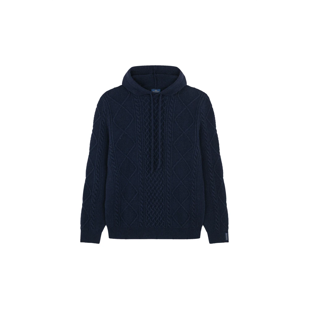 PAUL & SHARK Blauwe Hoodie Felpa Blue Heren