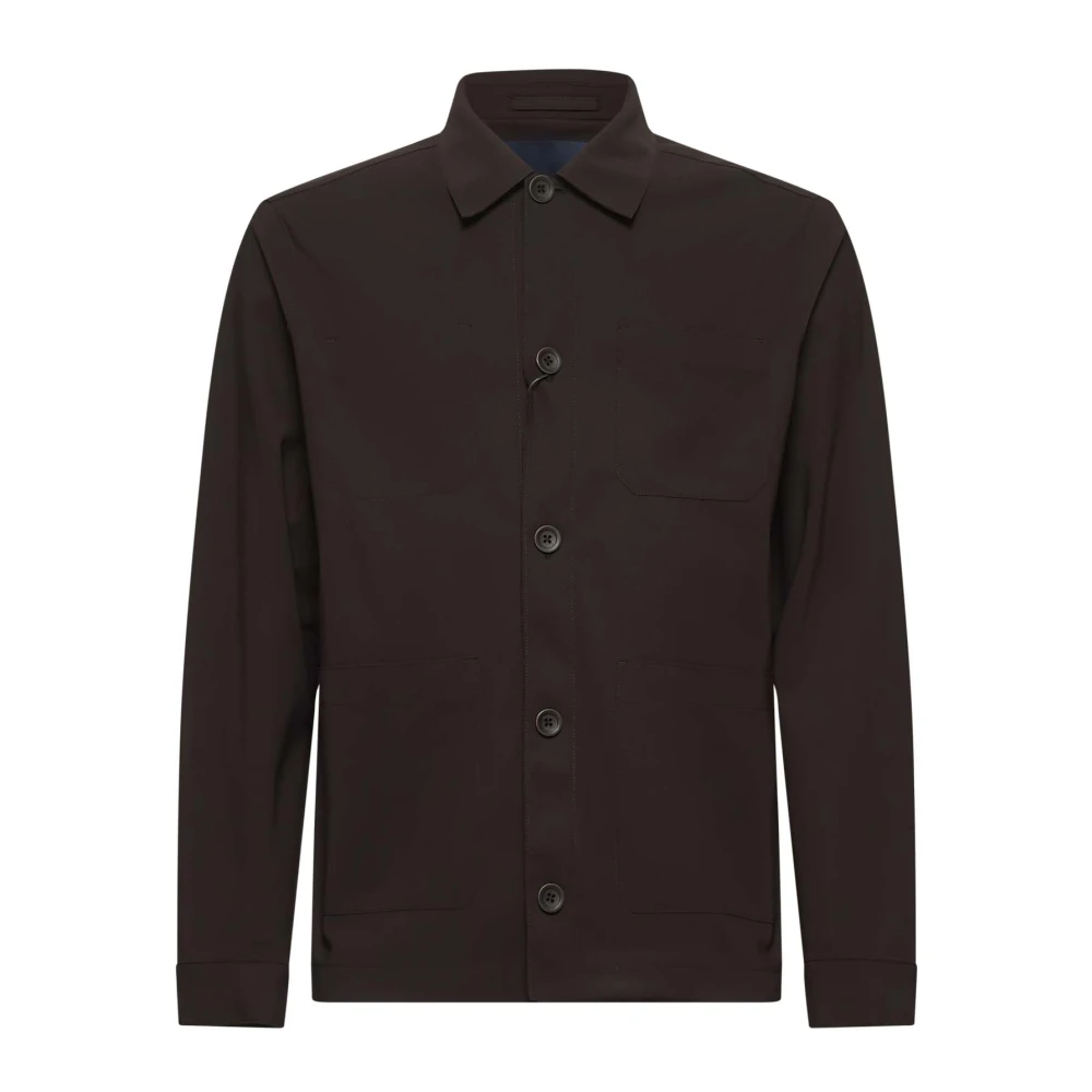 Herno Bruine Lichtgewicht Scuba Jas Brown Heren