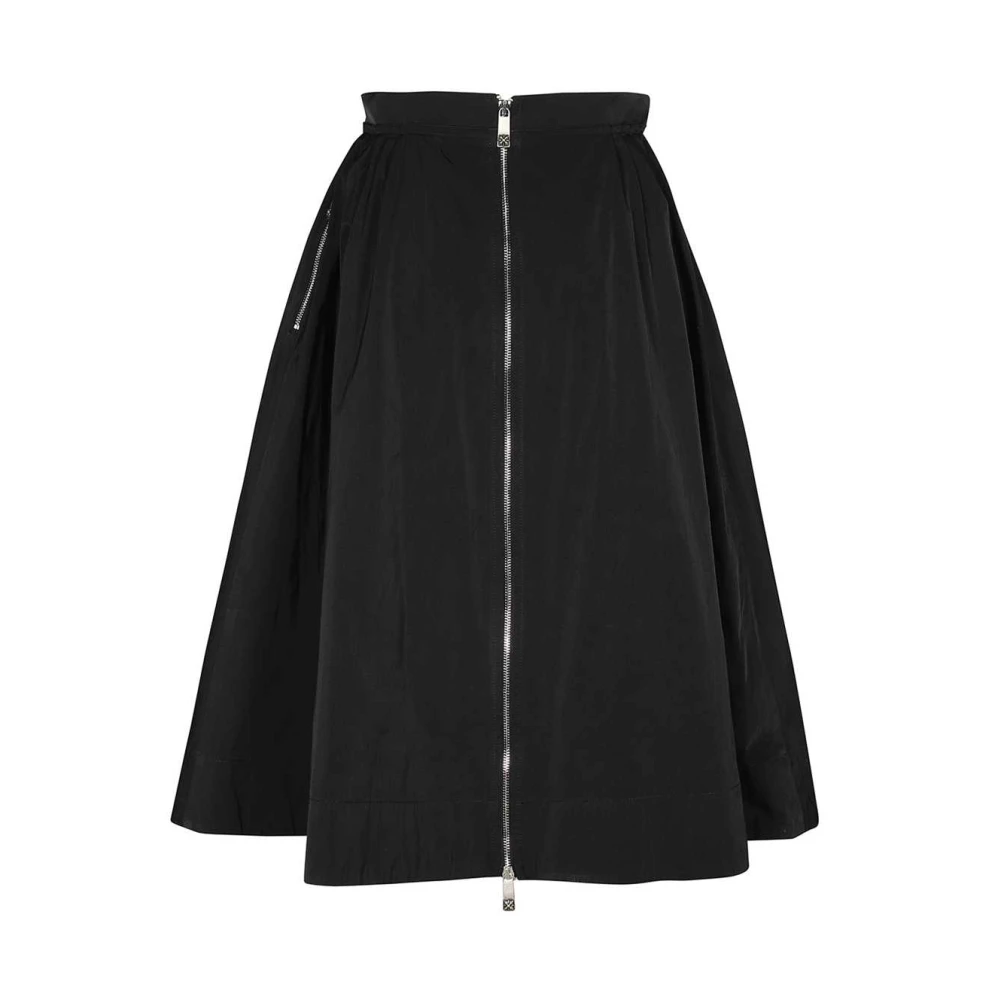 John Richmond Technische stoffen rok Black Dames