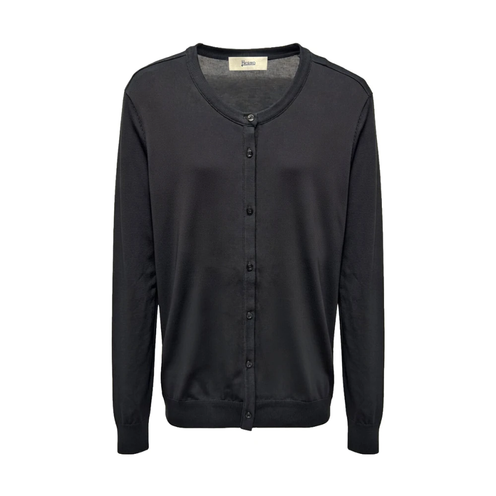 Herno Hombre Negro Jerseys, Talla: L