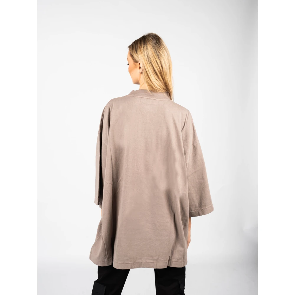 Yeezy Oversized Ronde Hals T-Shirt Beige Heren