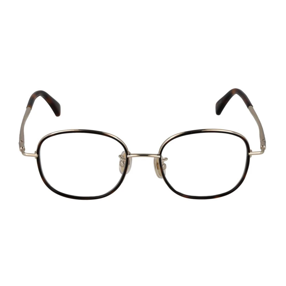 Max Mara Bruin Metalen Ronde Optische Frames voor Vrouwen Brown Dames