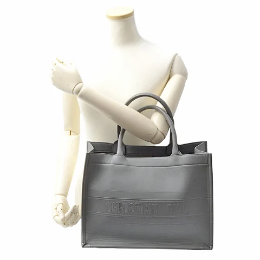 Dior Vintage Pre-owned Leather dior-bags Blue Dames