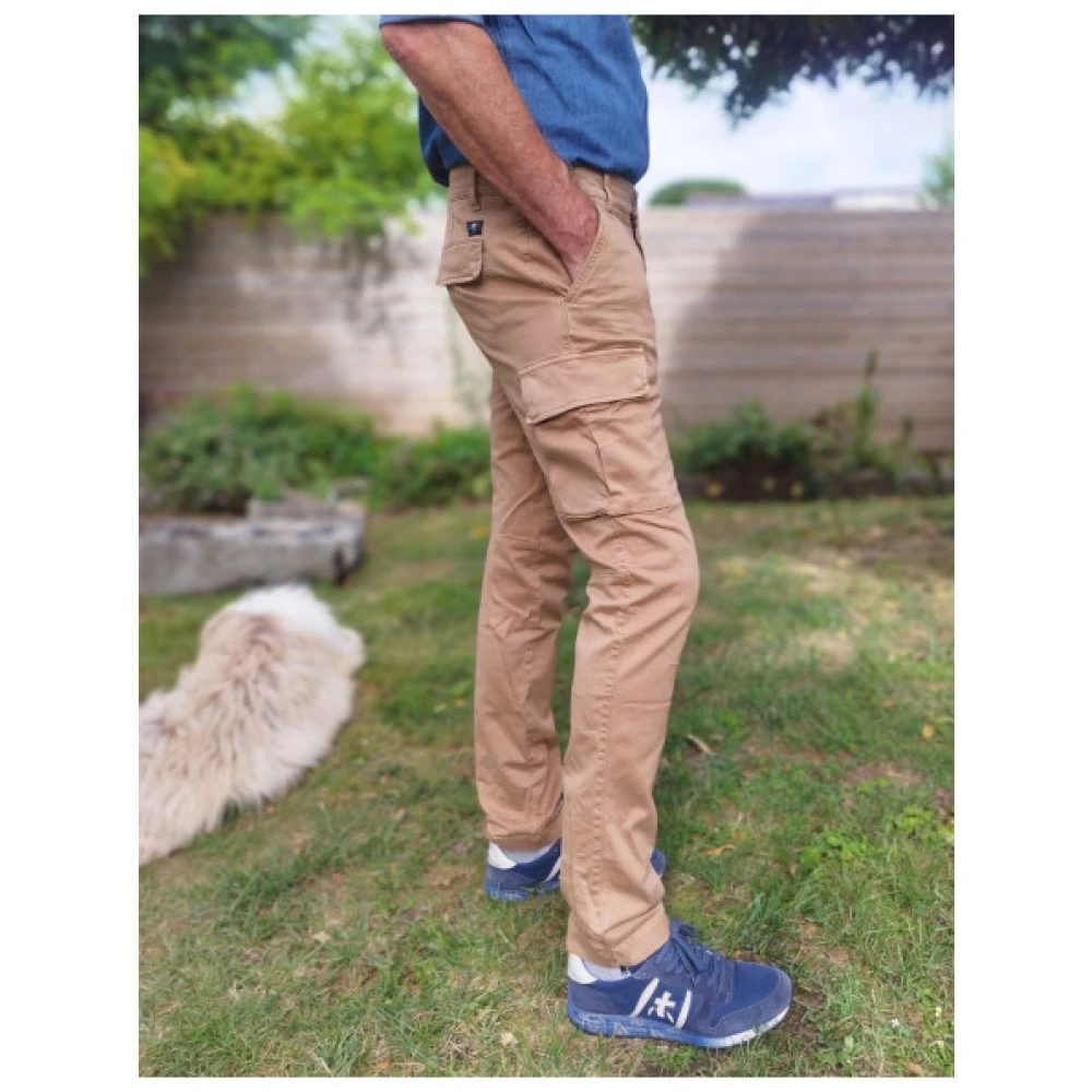 Mason's Extra Slim Cargo Broek Beige Heren