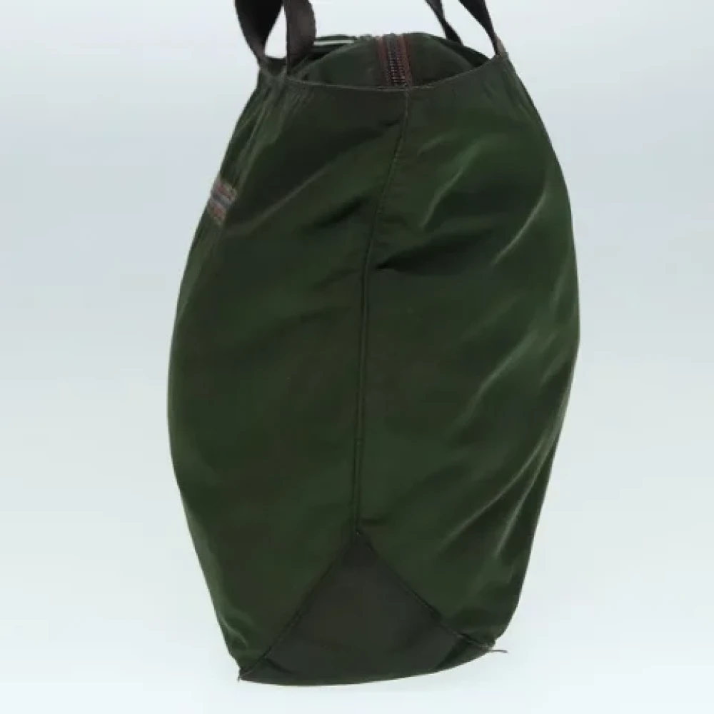 Prada Vintage Pre-owned Fabric totes Green Dames
