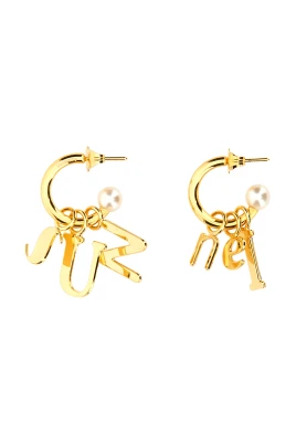 Lettering Logo Dangle Earrings