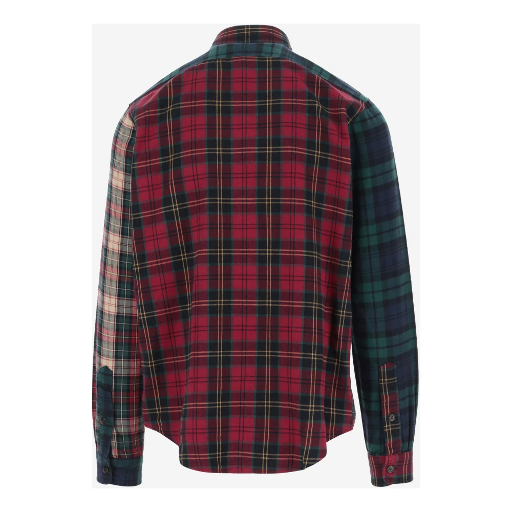 Polo Ralph Lauren Geruite Katoenen Casual Overhemd Red Heren