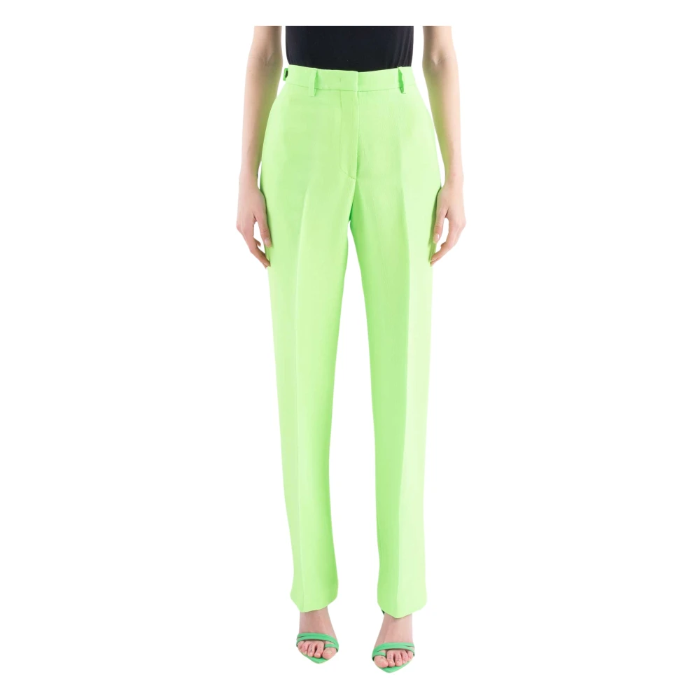 Msgm Women's Green Casual Trousers - Trousers - S - Trousers