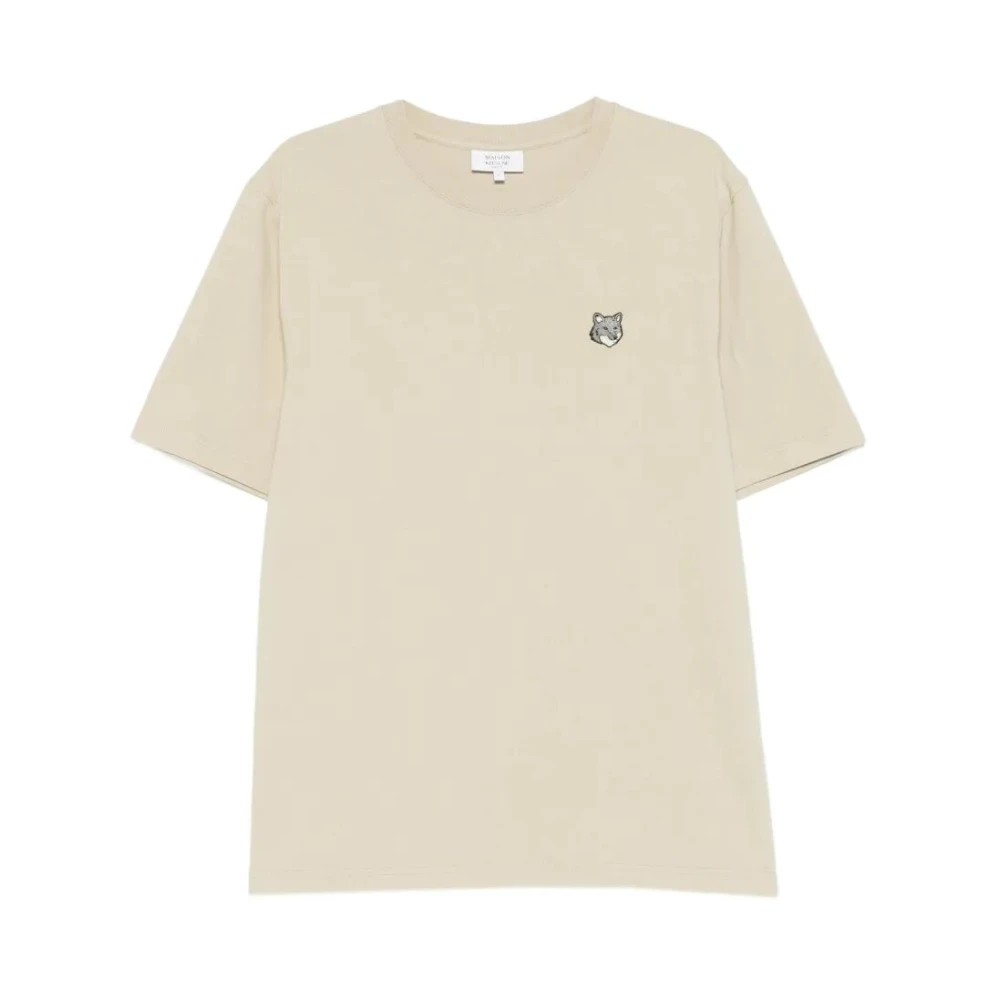 Maison Kitsuné Men's Green Fox Head Comfort T-Shirt - T-Shirts - L - Tops