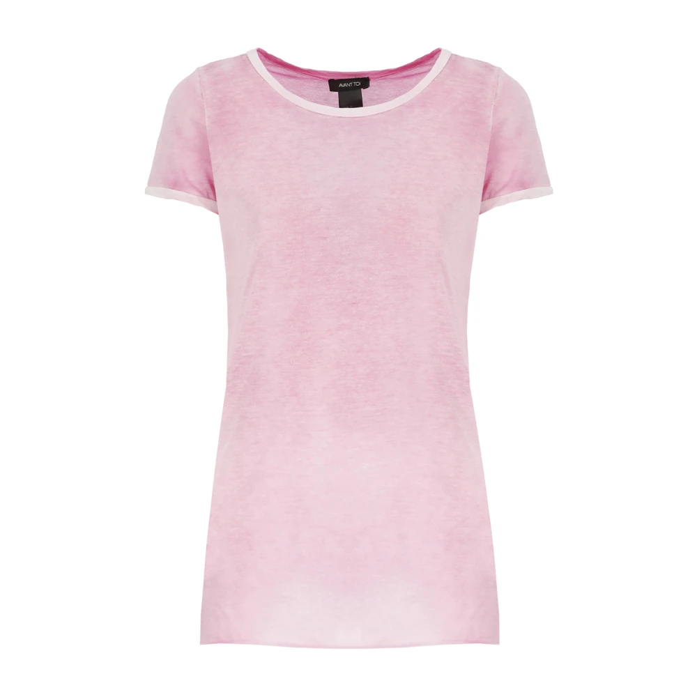 Avant Toi Roze Katoenen T-shirt voor Vrouwen Pink Dames