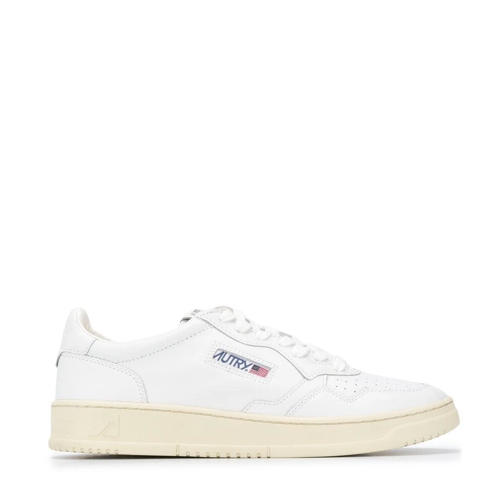 Autry Men's White Medalist Low Trainers - Sneakers - 11 Uk - Shoes