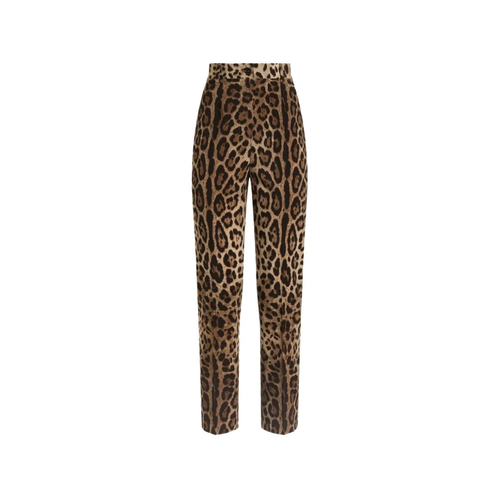 Dolce & Gabbana Brown Chinos - Female - Slim-Fit Trousers - S - Trousers