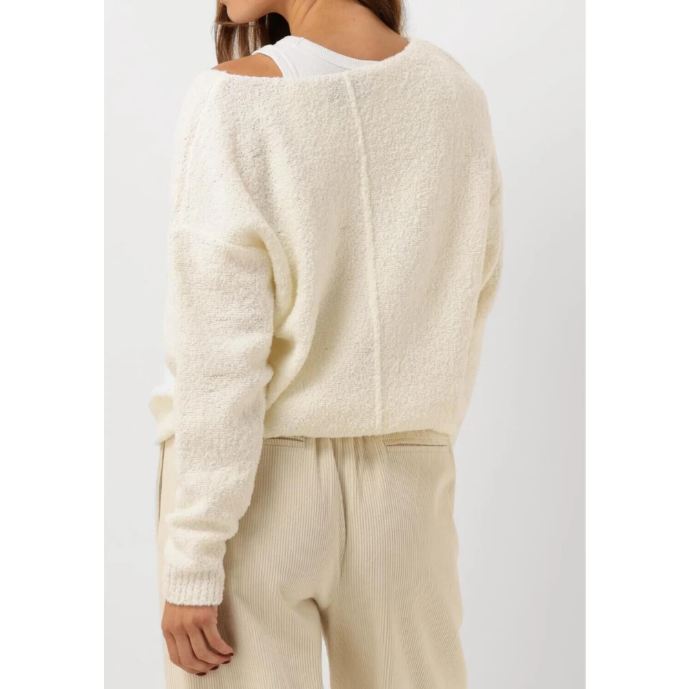Nukus Boucle Pullover Matilde Stijlvol Comfort Beige Dames