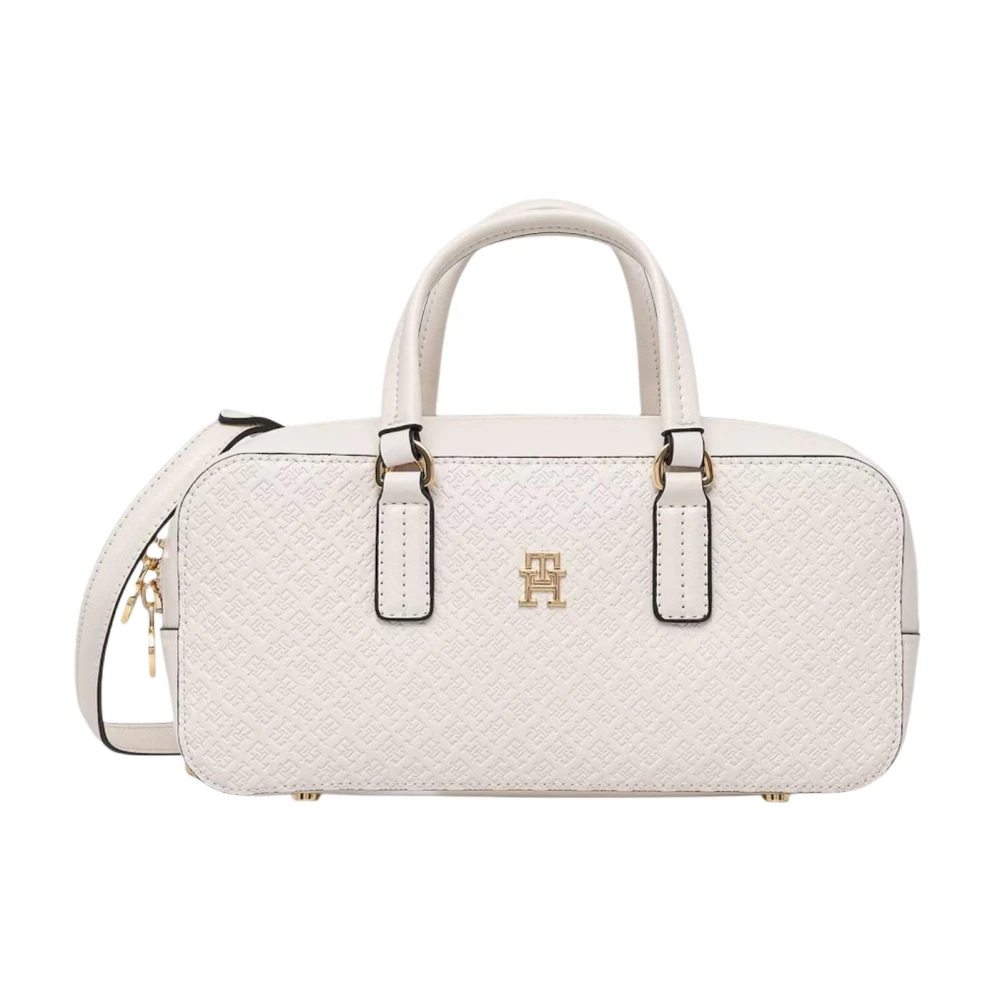 Tommy Hilfiger Women's Beige Th Daily Crossover Mono - Handbags - One Size - Bags