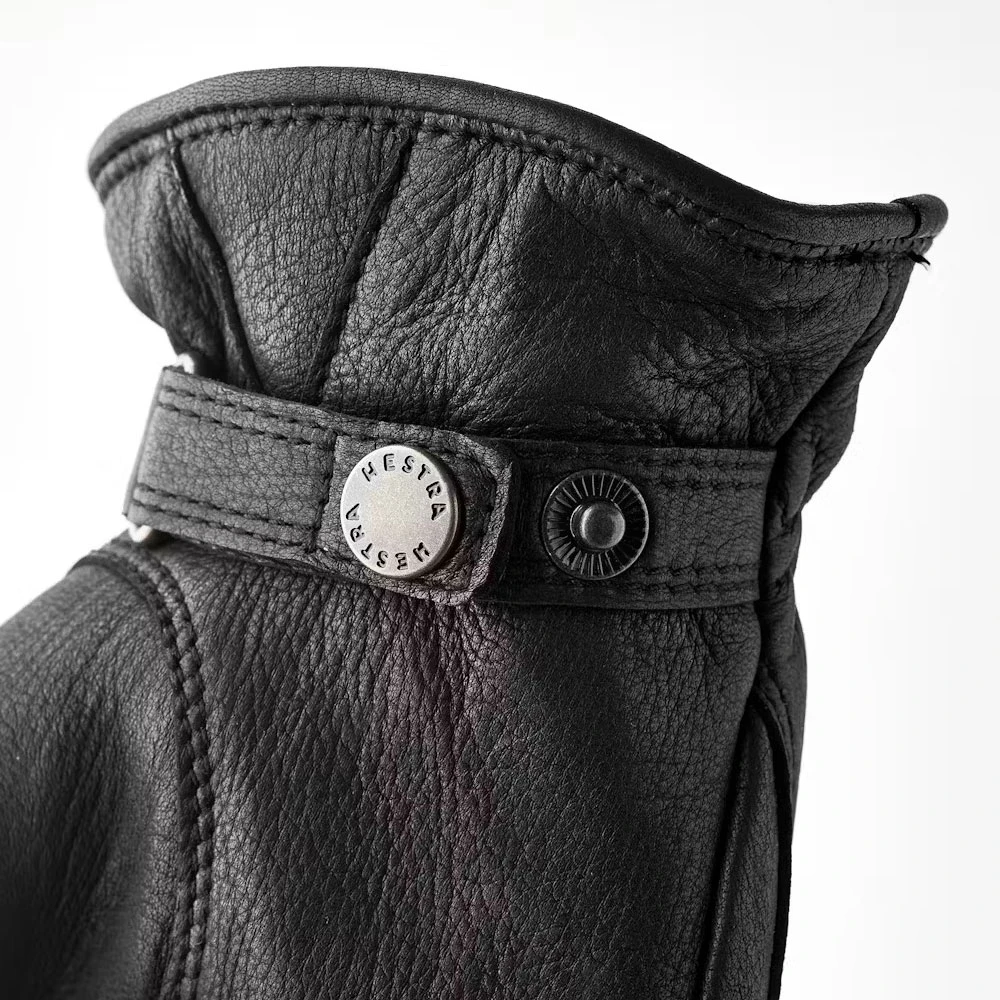 Hestra Winterhandschoenen Leer Wol Polyester Black Unisex