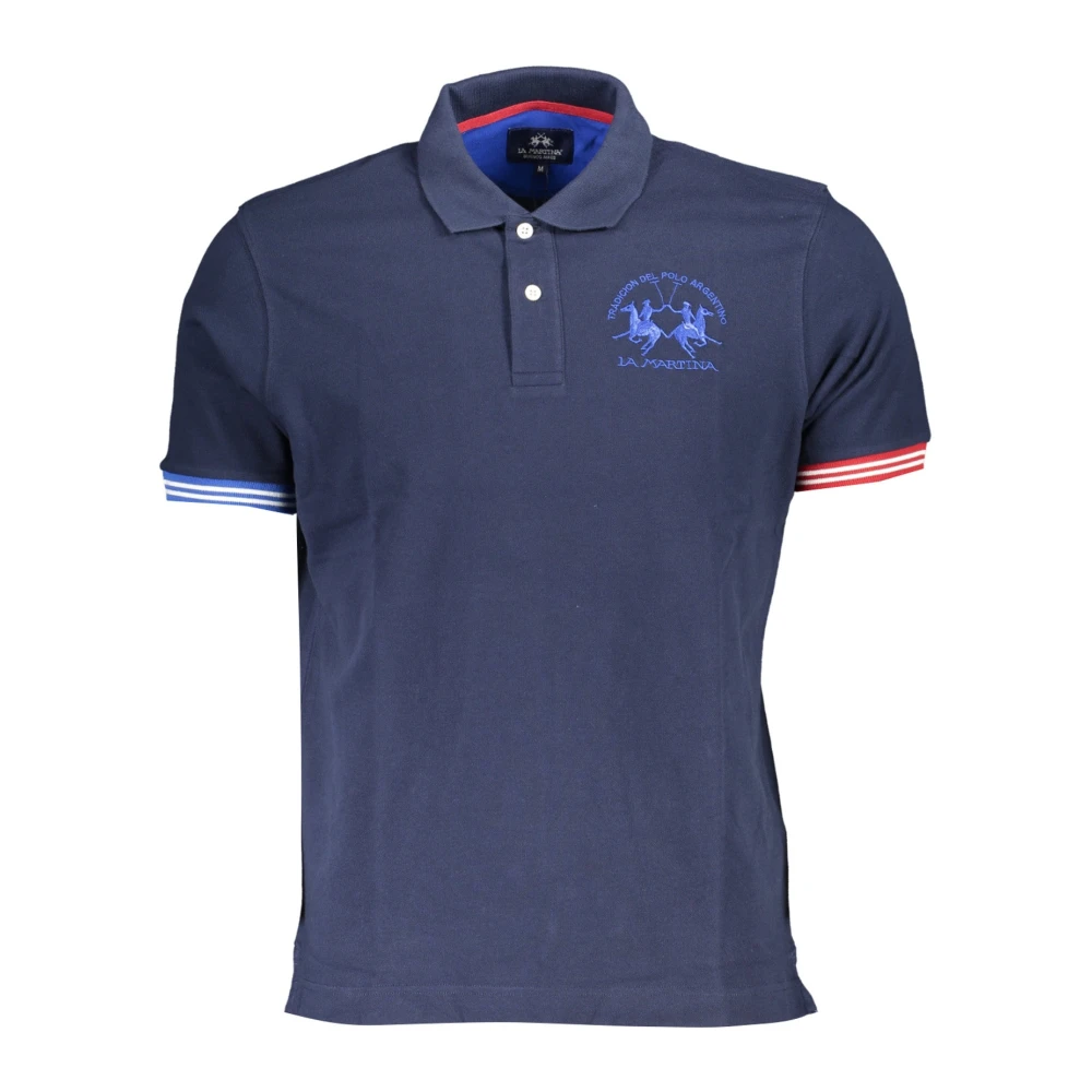 LA MARTINA Blauw Polo Shirt Korte Mouwen Heren Blue Heren