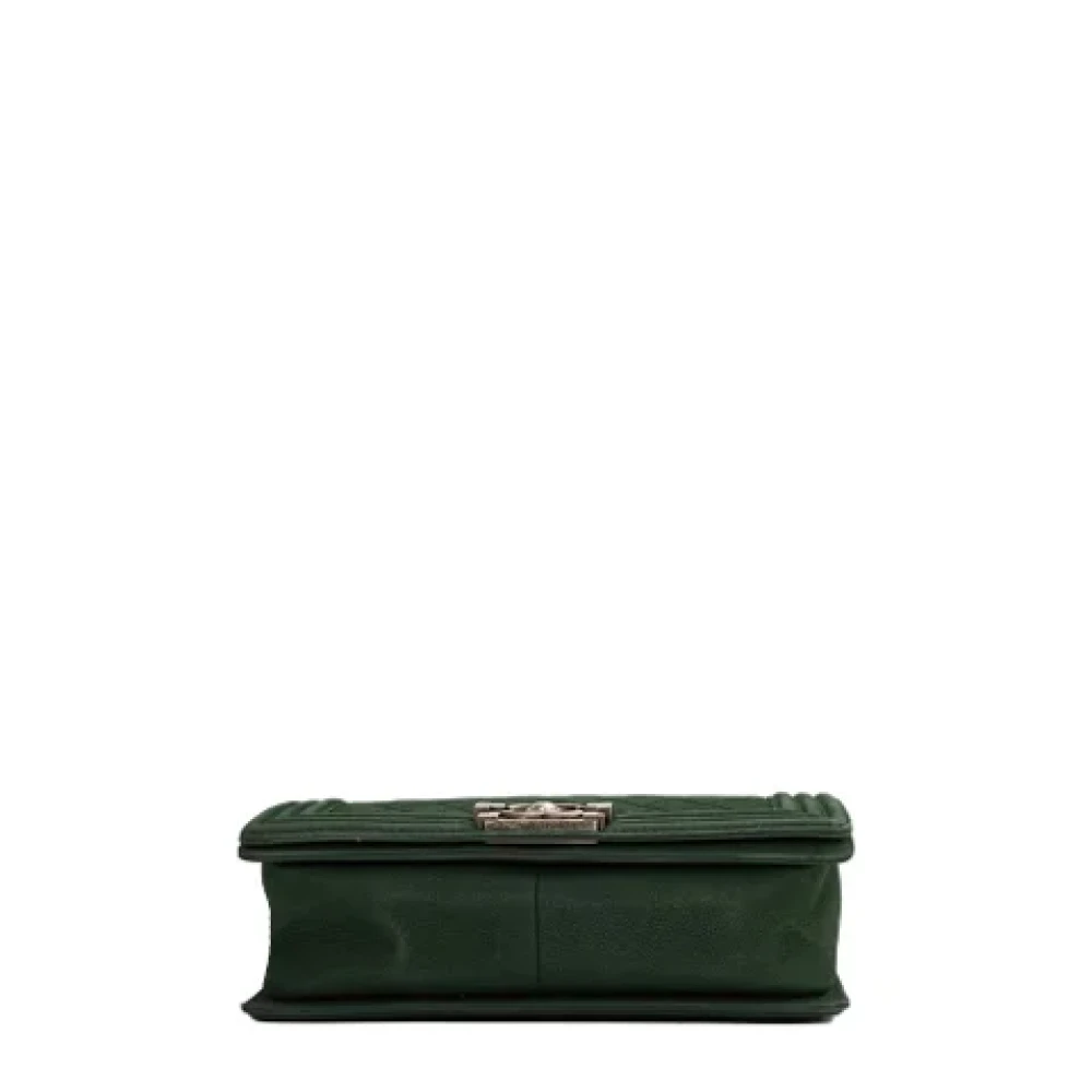 Chanel Vintage Pre-owned Leather chanel-bags Green Dames