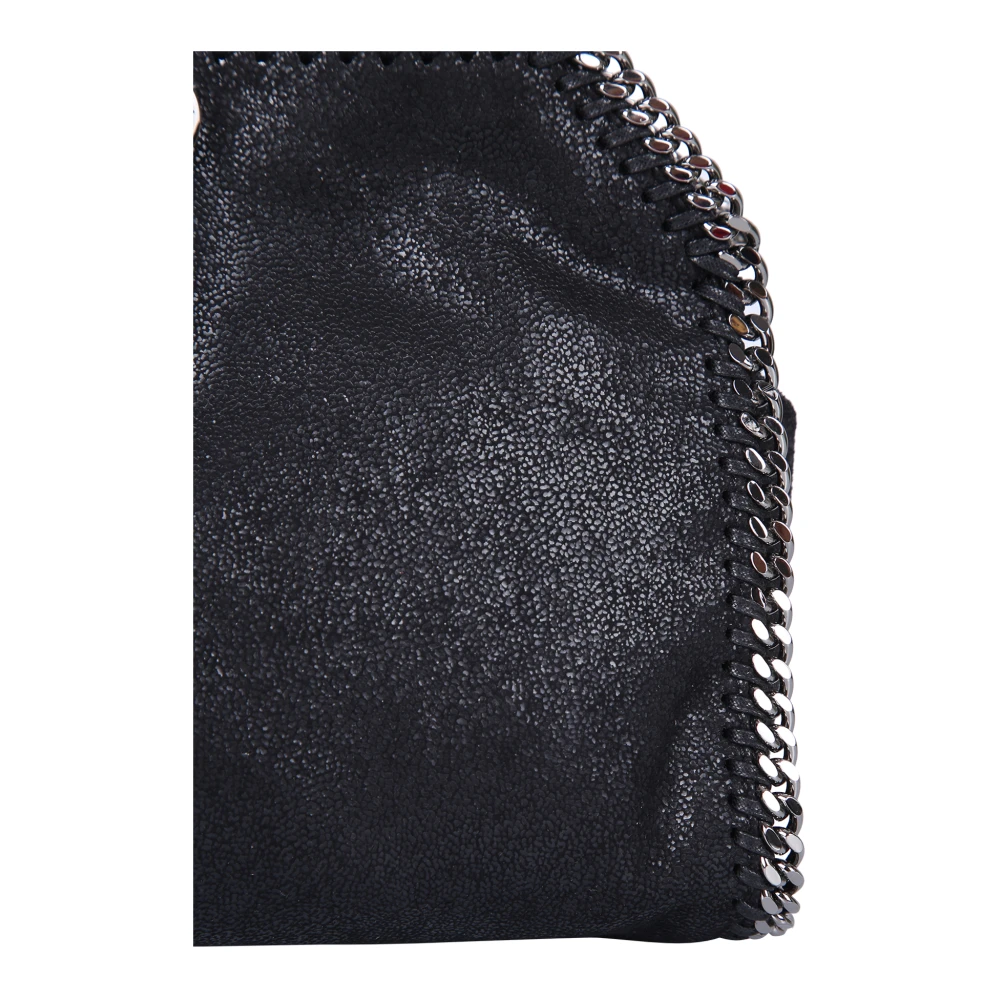Stella Mccartney Chique Zwarte Whipstitch Kleine Tote Black Dames