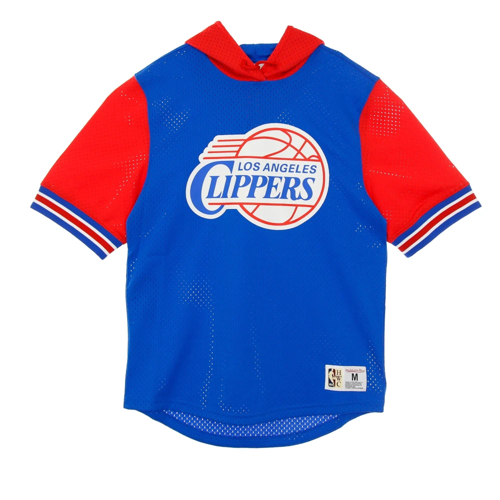 Mitchell & Ness Korte mouwen capuchon mesh sweatshirt NBA Blue Heren
