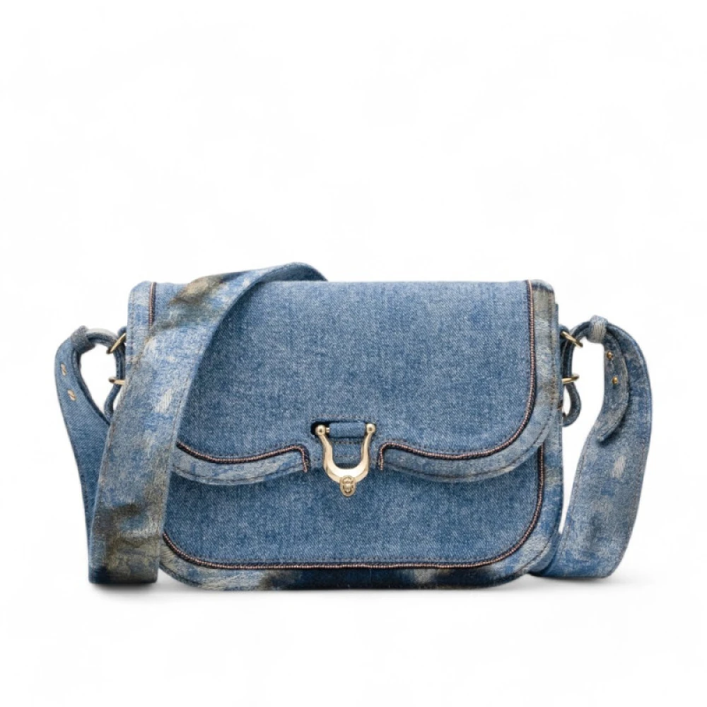 Claris Virot Denim Schoudertas Manon Blue Dames