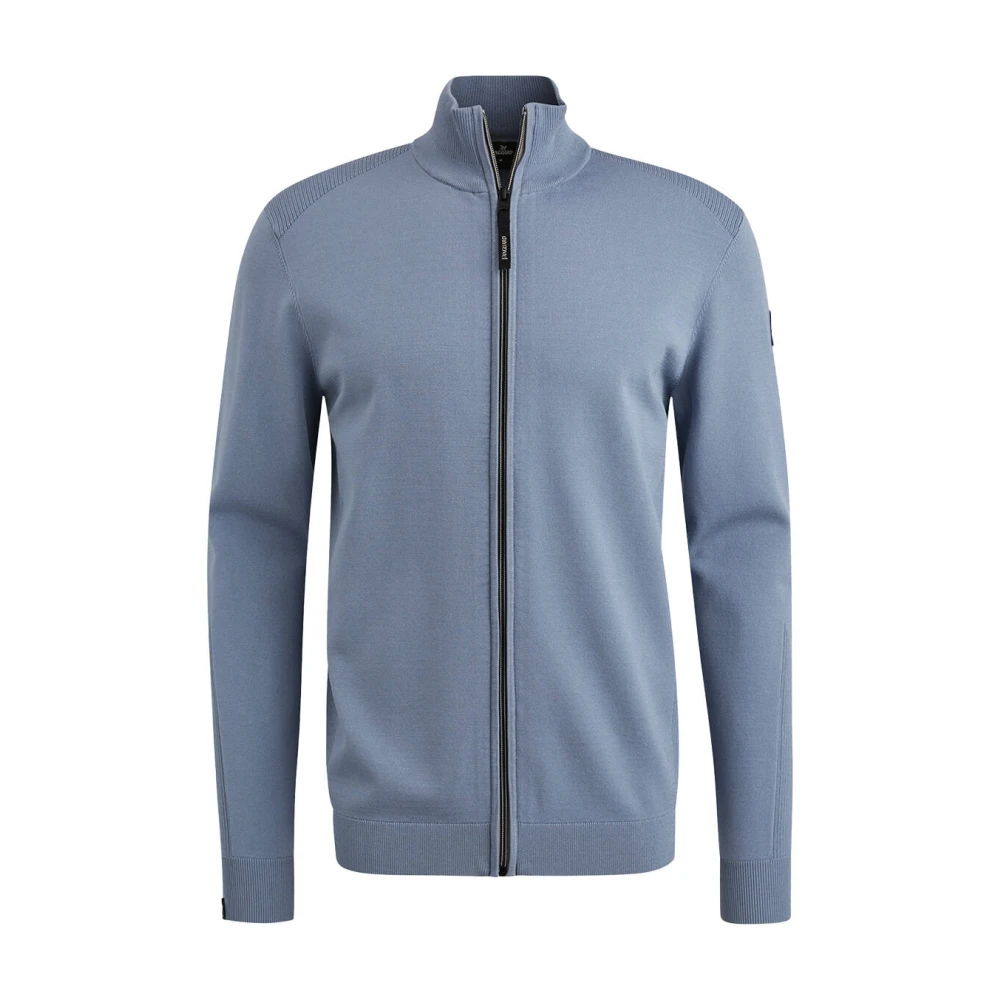 Vanguard Ritssluiting jas in viscose mix Blue Heren