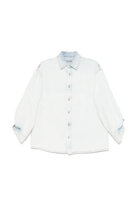 denim-ruche-shirt