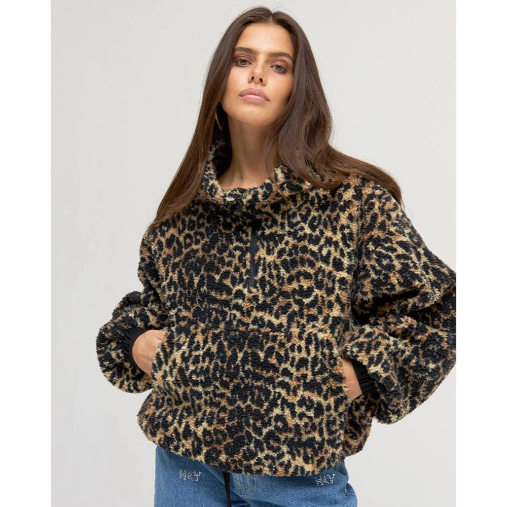 Harper & Yve Faux Fur Shearling Jas Dagmar-Ju Brown Dames