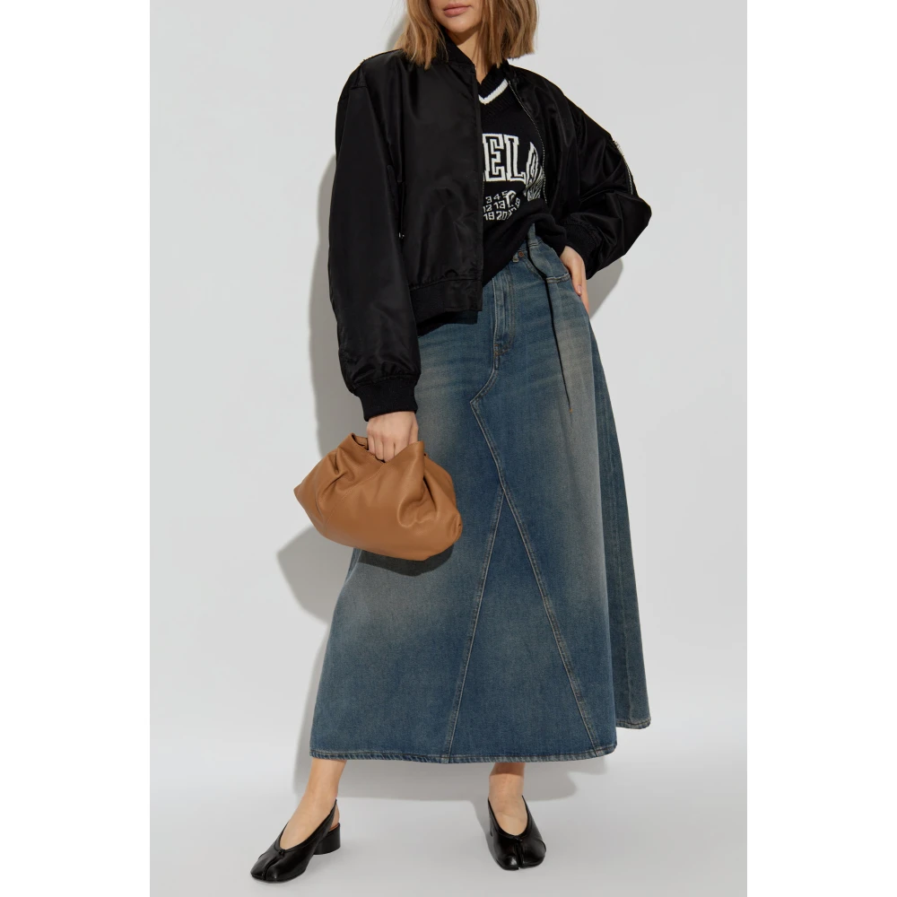 MM6 Maison Margiela Denim rok met vintage effect Blue Dames