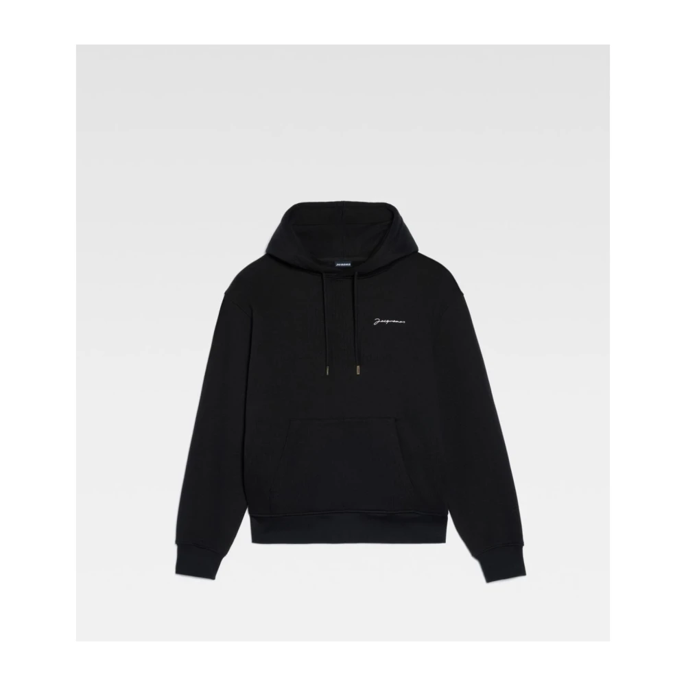 Jacquemus Geborduurde Sweatshirt Jurk Black Dames