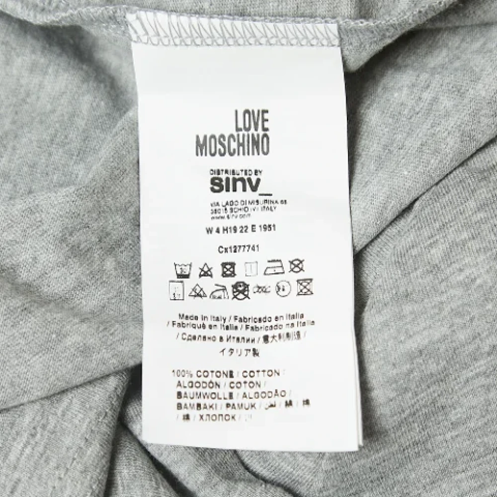 Moschino Pre-Owned Pre-owned Cotton tops Gray Dames