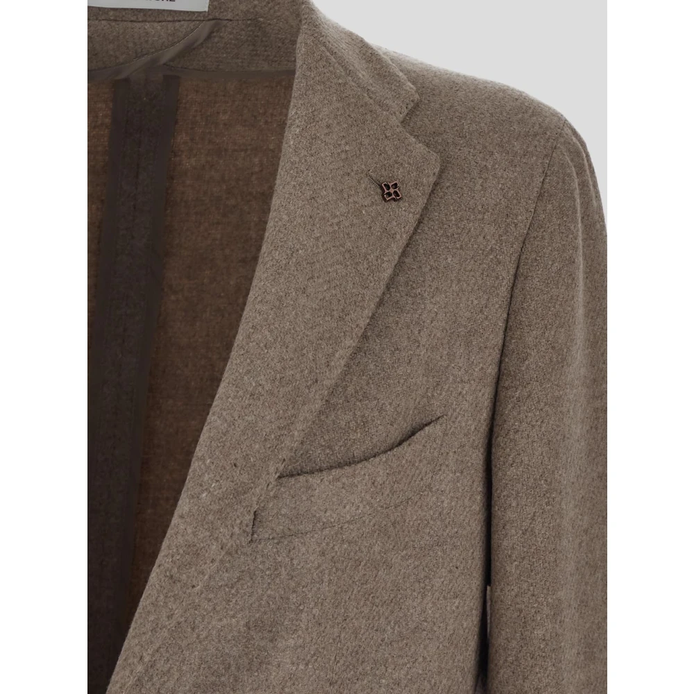 Tagliatore Klassieke Blazer Gray Heren