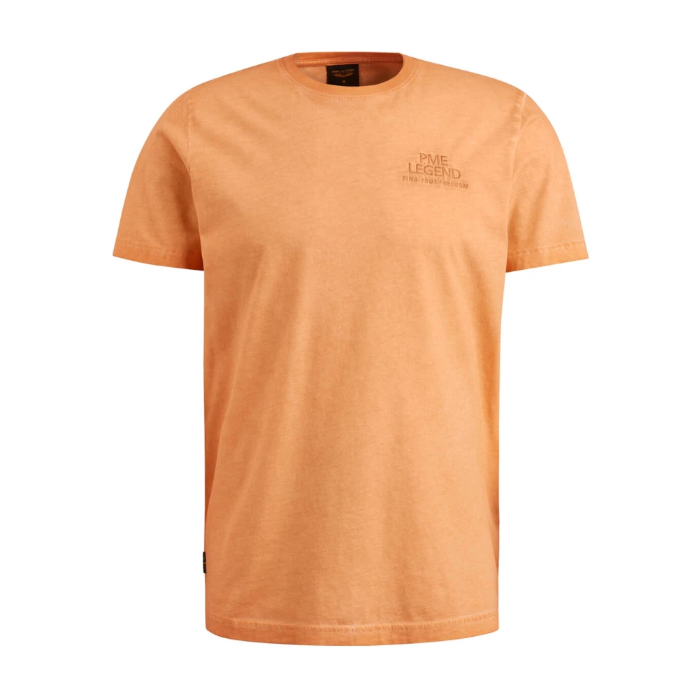 PME Legend Korte Mouw R-Neck Jersey T-shirt Orange Heren