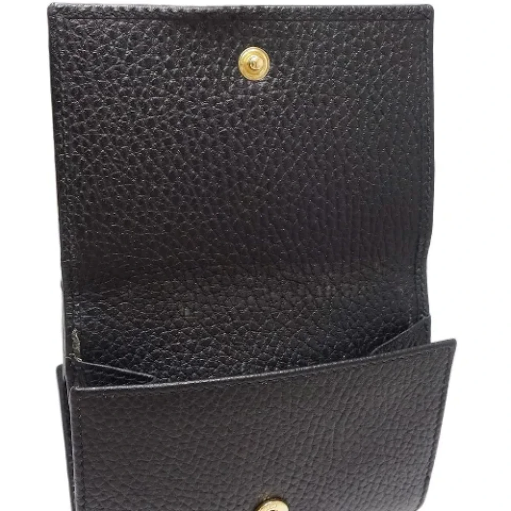 Gucci Vintage Pre-owned Leather wallets Black Dames
