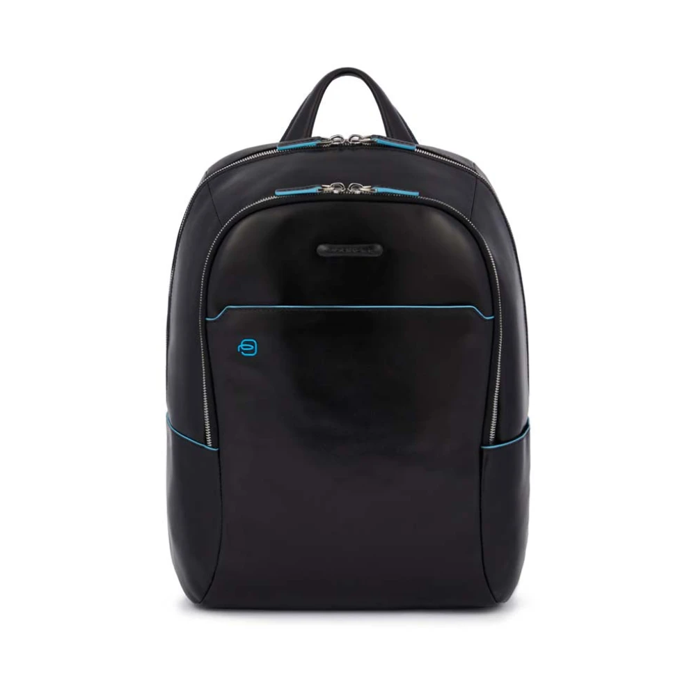 Piquadro Unisex Black Small-Size Computer 14" And Ipad Backpack - Backpacks - One Size - Bags