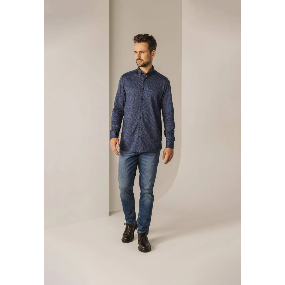 State of Art Casual Overhemd Blue Heren