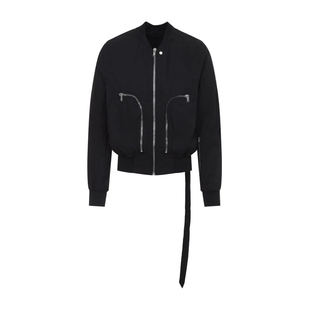 Rick Owens Black Bomber Jackets, Male, M, Bauhaus Jacket