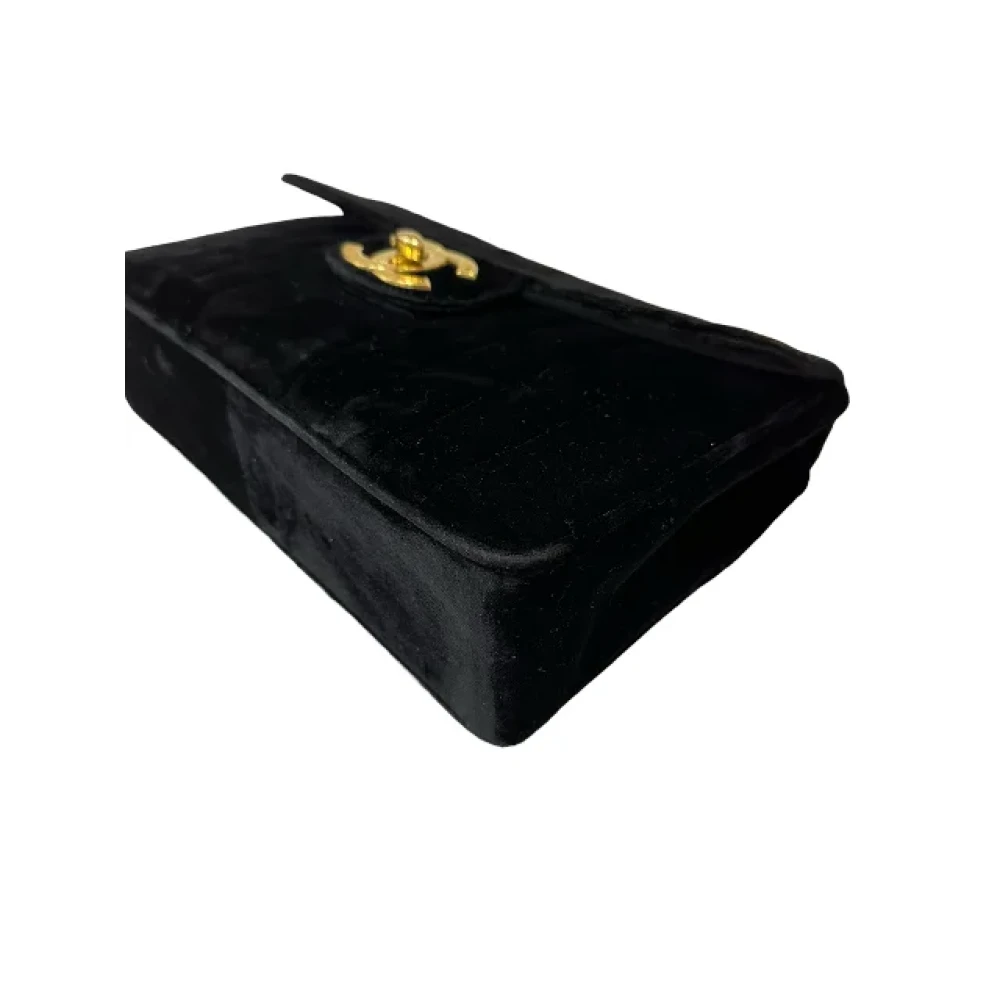 Chanel Vintage Pre-owned Velvet chanel-bags Black Dames