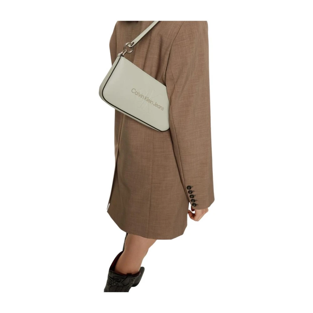 Calvin Klein Jeans Moderne Witte Handtas Vrouwen Collectie White Dames