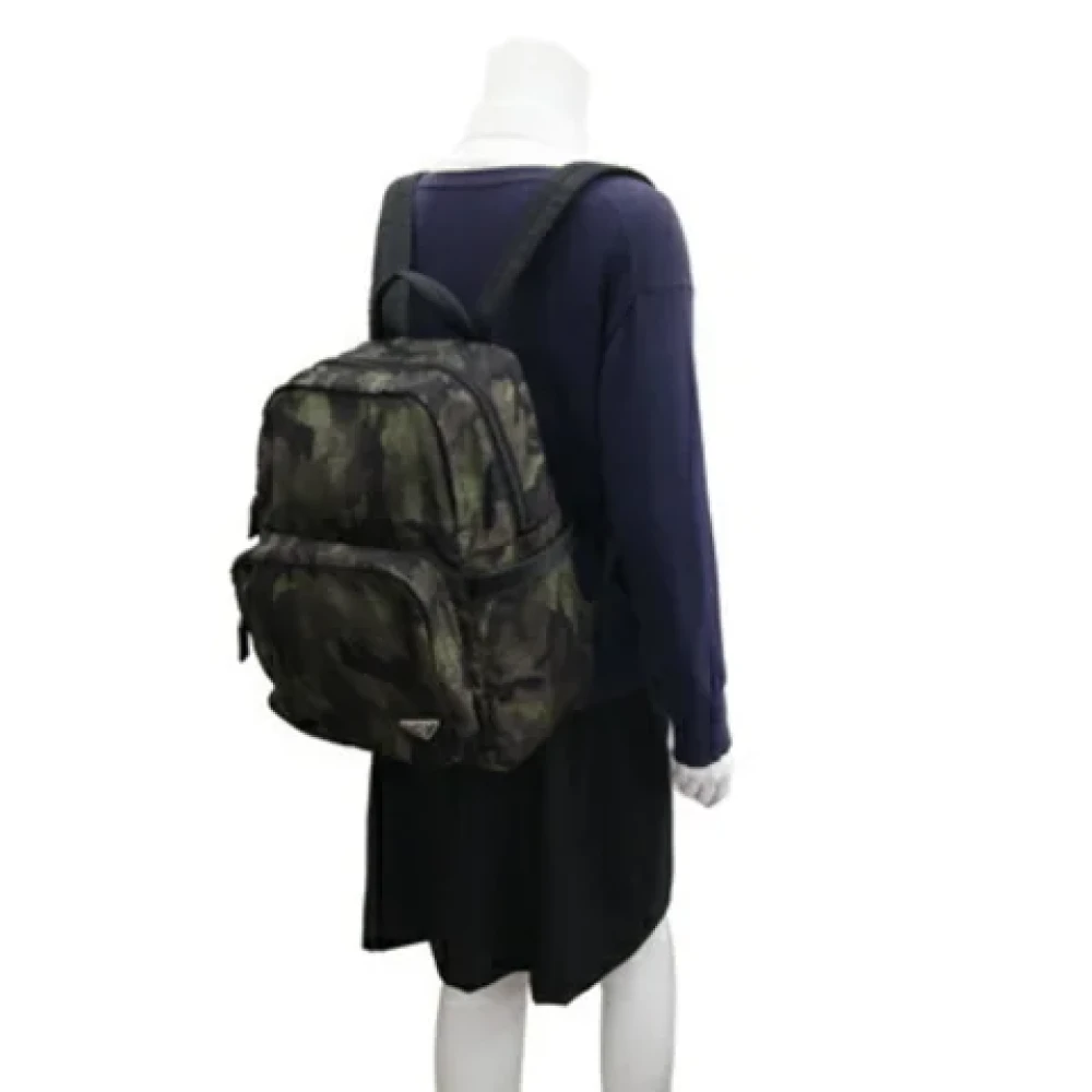 Prada Vintage Pre-owned Nylon backpacks Multicolor Dames
