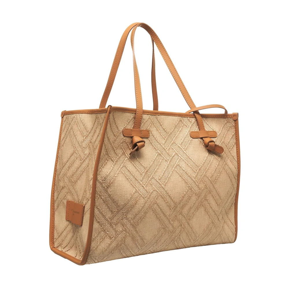 Gianni Chiarini Beige Leren Shopper Handtas Beige Dames