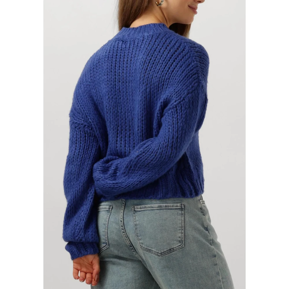 Ydence Blauwe Gebreide Trui Soraya Blue Dames