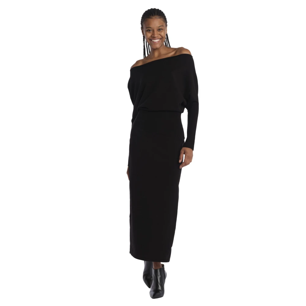 Simkhai Zwarte Janese Gebreide Jurk Black Dames