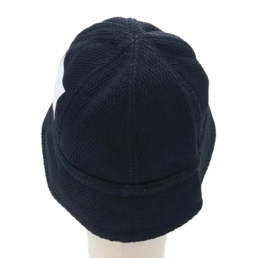 Chanel Vintage Pre-owned Cotton hats Black Dames