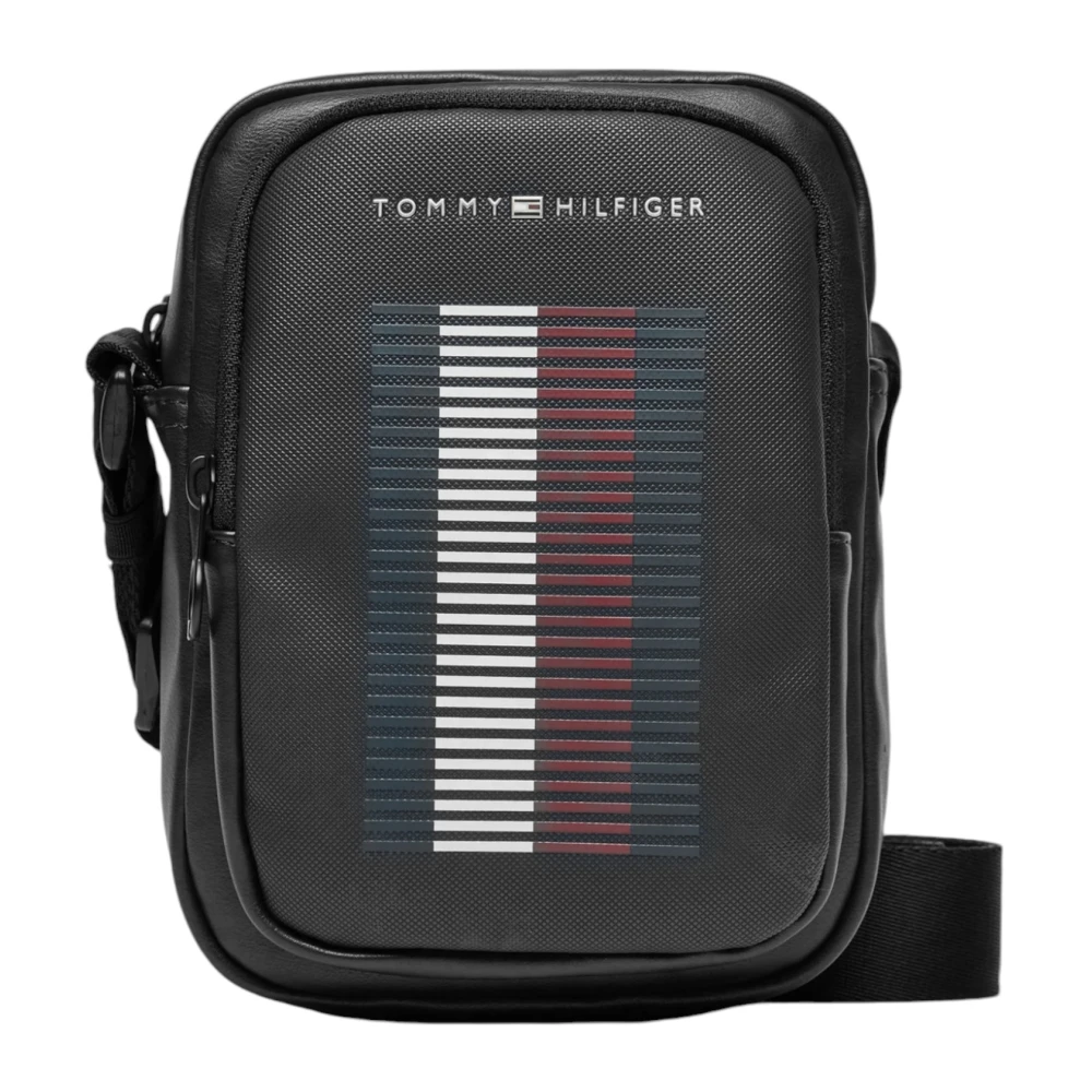 Tommy Hilfiger Pique Mini Reporter Väska Black, Herr