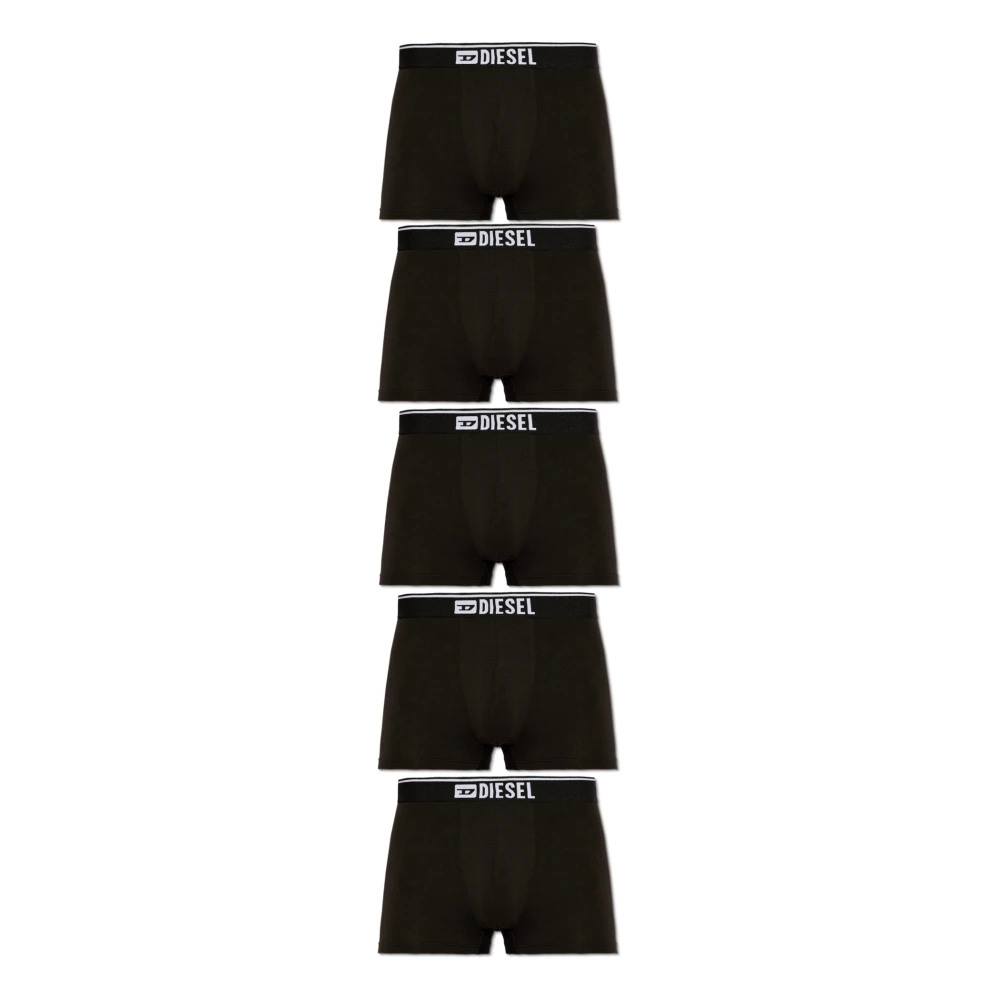 Diesel Uomo Nero - Confezione Da Cinque Boxer Briefs - Underwear - L