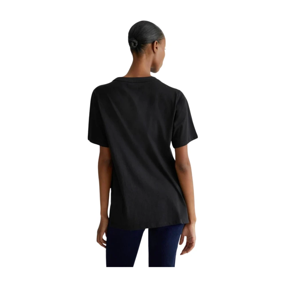 Liu Jo Logo Gemstone T-Shirt Black Dames