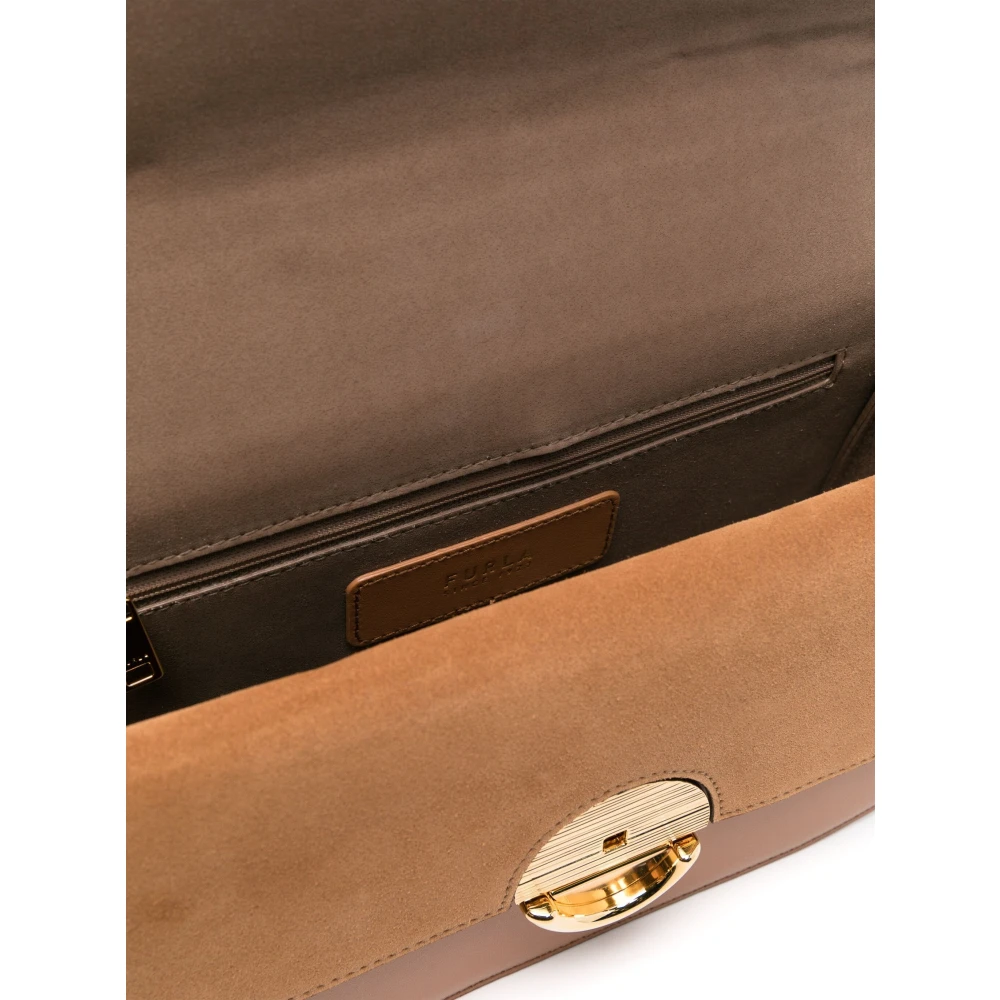 Furla Stijlvolle Schoudertas Brown Dames
